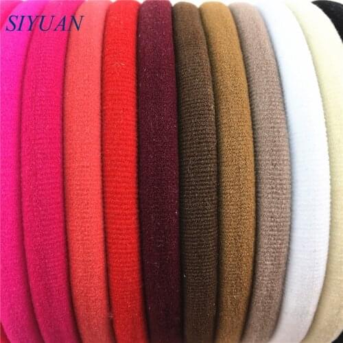 10pcs/lot Skinny Elastic Nylon Headband Girl Soft Stretchy Hairband DIY Accessories for Headband Multy Colors hd19