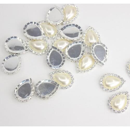 2018 New Arrival Limited Crystal 20 * 25mm Water Buckle/crystal Buttons Diy Baby Hair Accessories, Wedding Ornament Adornment