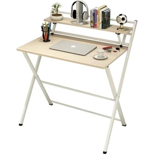 85x61x93 White Gray Notebook Office Bed Tray Laptop Stand Bedside Mesa Desk Computer Study Folding wood Table