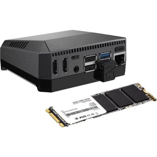 Argon One M.2 128G/256GB/512GB SSD With Raspberry Pi 4 Case Raspberry Pi 4 Aluminum Case M.2 Expansion Slot And SATA SSD Chip