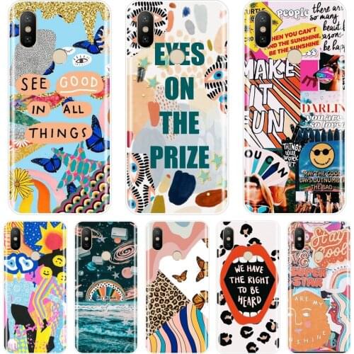 Aesthetic Art Star Back Cover For Xiaomi Mi A1 A2 Lite 8 SE 5 5C 5S 5X 6 6X Plus Phone Case Silicone For Xiaomi MiA1 MIA2 Mi8