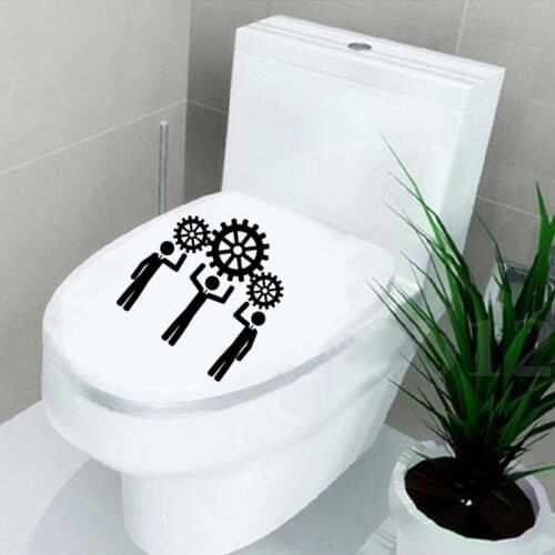Business People Fashion Home Decor Toilet Decal Wall Sticker Vinyl 6WS0269