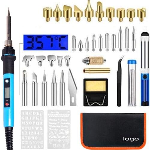 Digital display Wood Burning Kit Pyrography Wood Burning Kit DIY Woodburning Pen set TP-938-41