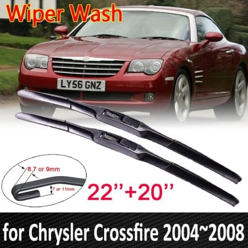 For Chrysler Crossfire 2004~2008 2005 2006 2007 Front Window Windscreen Windshield Wipers Car Wiper Blade Car Accessories
