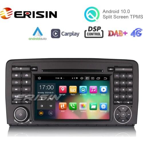 Erisin ES8181R 7" Android 10.0 Car DVD for Mercedes Benz R-Class W251 CarPlay & Auto GPS DAB+ DSP OBD Mulitmedia