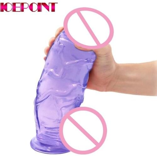 26*7cm Plus Thick Adult Toy Dildo Realistic Wearable Dick Clitoris Stimulator for Women Big Penis with Suction Cup Lady Sex Toys