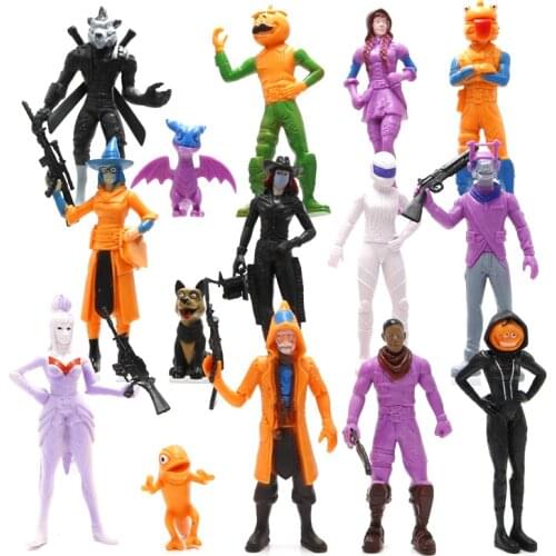 Fortnite McFarlane 7 Inch Pink Bear Action Figures Set Fortress Night Collection Game Model Toys for Children Boys Birthday Gift