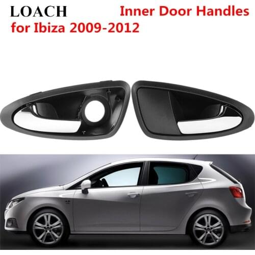 Chromed Car Interior Door Handles for SEAT Ibiza 2009-2012 6J1837114A 6J1837113A Inner Inside Front Left Right Driver Passenger