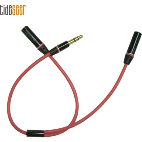 3.5mm 1 Male to 2 Female Audio Y Splitter Cable For Headphone Headset Earphone MP3/4 Stereo Plug Adapter Jack Aux Cord 2000pcs