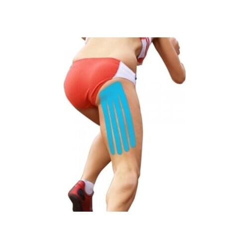 1pc 5cm*25cm 4line 4 bifurcation kinesiology tape precut shape kinesio kinetic tape kinesi tape