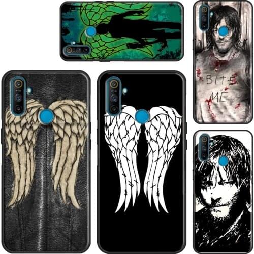 Daryl Dixon Wings Zombie Case For Realme 8 Pro 6 7 7i Q3 GT C15 C11 C3 Cover Shell For OnePlus 9 Pro 8 7T 8T Nord