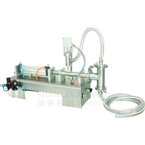 Filling machine liquid filler pneumatic 0.6MPa 100/300/500ml water bottle filling machine sauce packaging beverage filler