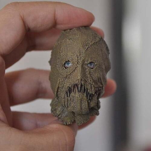 1/6 scale scarecrow head sculpture big villain model for 12 inch action figure body