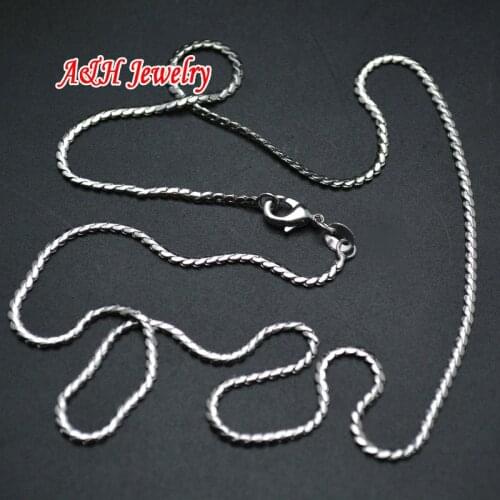 20pcs Silver Color 18'' 2mm Wide Flat Snake Chain Necklace For Men and Women Jewelry Making Materials