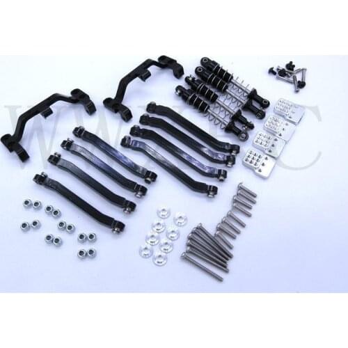 Metal Chassis Pull Rods Suspension Link Mount Shock Absorber for MN D90 D91 D99 MS 1/12 RC Car Upgrade Parts