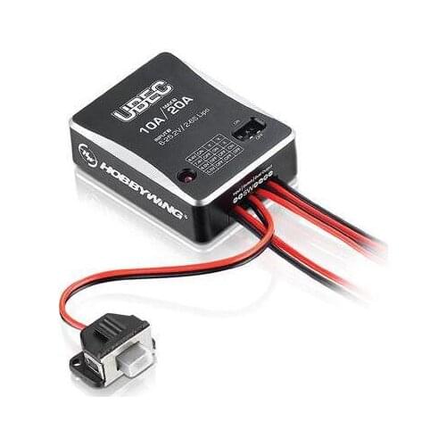 Hobbywing 10A / Max 20A , Input 6-25.2V 2-6S UBEC Module UBEC-10A for RC Airplane Free Shipping