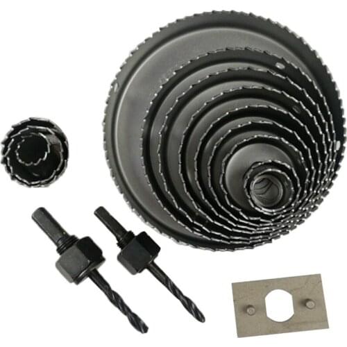 Woodworking Drilling 16pcs Set Of Tools Hole Saw Cutting Set Kit Wood Plasterboard Cutter Mandrels Saws Core Drill Bits