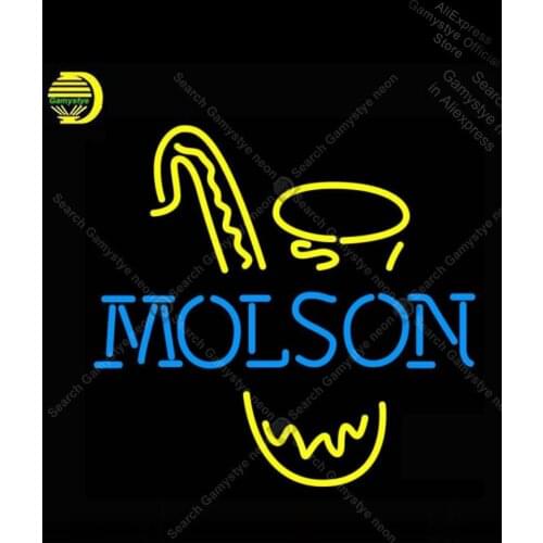 NEON SIGN For Molso Saxophone NEON Bulbs Sign Lamp Real GLASS neon sign logo neon light decor anuncio luminoso Cubs Neon Sign