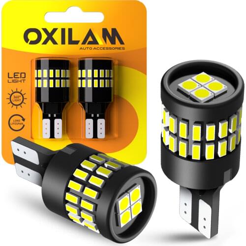 OXILAM 2Pcs T15 W16W Canbus 6500K White 1200LM Backup Reverse Light For Mitsubishi Outlander 2018 Hyundai Tucson 2017 Elantra