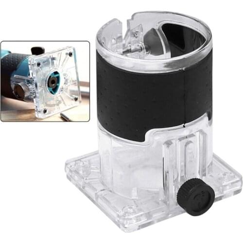 X7YF Plastic Cylinder Design Base Assembly Woodworking Tools Transparent Cover Plastic Trimming Machine Transparent Cover