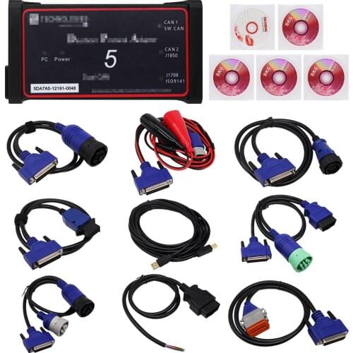 Support Multi-language USB/Bluetooth Dpa5 Dearborn Protocol Adapter 5 Heavy Duty Truck Scanner CNH DPA 5 Works For Multi-brands