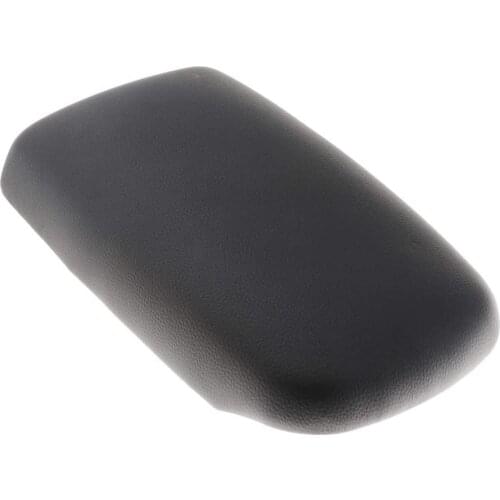 Auto Center Console Pad PU Leather Car Armrest Seat Box Cover Protector Protects from Dirt Damage Pet Scratches - black