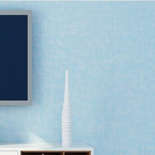 Simple Plain Grasscloth Textured Wallpaper Dinning Room Bedroom Background Wall Paper Blue,Green,Beige