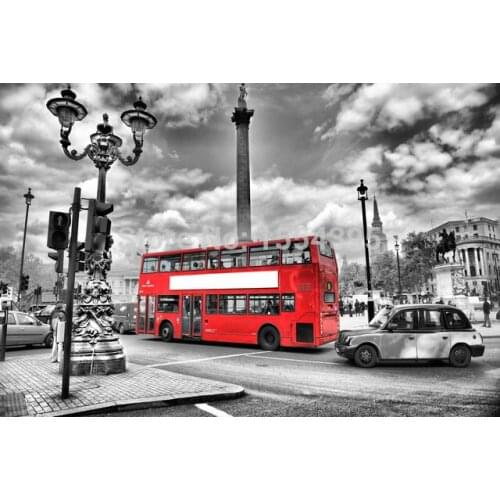 Custom London City In Black And Withe Modern Fashion Stylish Home Decor Retro Bedroom High Quality (20x30) Wall Sticker U1-444