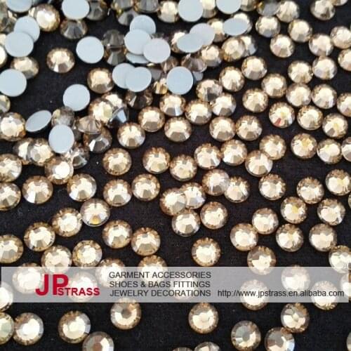 Ss16 4mm hot fix rhinestone topaz 1440 pieces each lot ; free shipping rhinestones crystal for high fashion dress