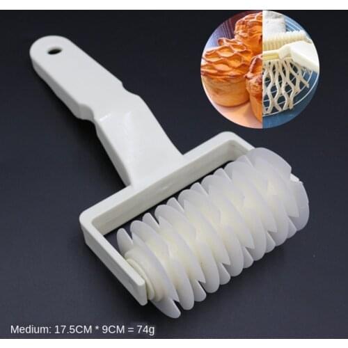 Baking Plastic Rolling Broaches Pie Pizza Knife Pastry Embossing Dough Rolling Process Home Kitchen Baking Tools