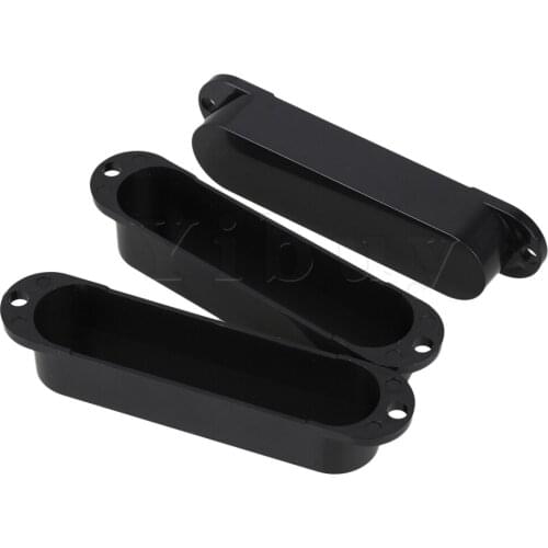 Yibuy Black Plastic Closed Shell Pickup Covers for Electric Guitar Pickup Pack of 30