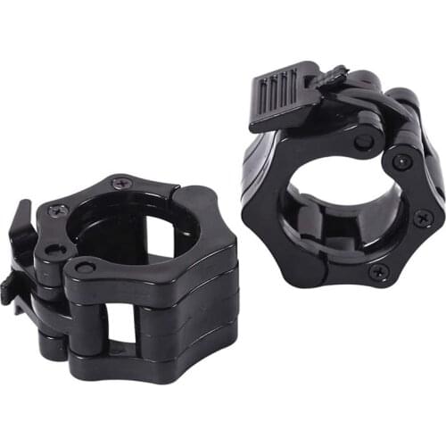 1 Pair 50mm Spinlock Collars Barbell Collar Lock Dumbell Clips Clamp Weight Lifting Bar Gym Dumbbell Workout Gym Weights