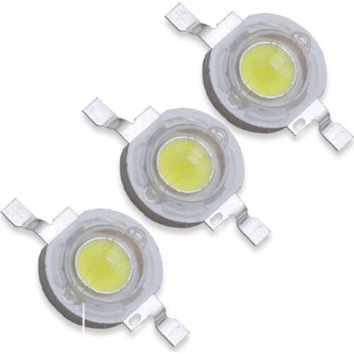 10pcs Real Full Watt 3W High Power LED lamp Bulb Diodes SMD 110-120LM LEDs Chip white light For Down light 3W - 18W Spot light