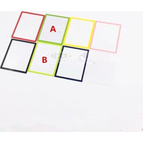 10PCS Top LCD Protector Len For NDS lite Game Screen Len Black White Color