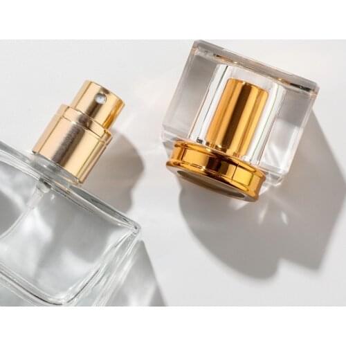 30ml 50ml Glass Refillable Perfume Bottle Metal Sprayer Pump Bottle Empty Container Perfume Bottles Spray Bottle Care Tools 1pc
