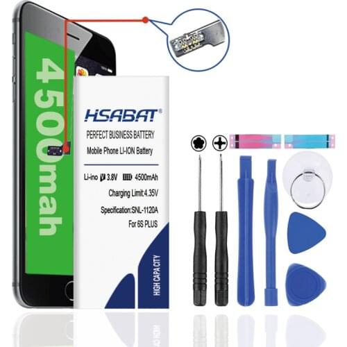 4500mAh Smart phone Battery Replacement For iPhone 6 plus 5.5'' for 6S Plus free tools+Sticker