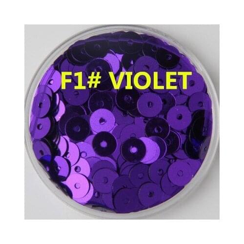 60g/lot 6mm Flat Round Sequins For Craft Bolsa Multi-colored 6mm Flat Sequins DIY Accessories Violet LNHOME Confetti Spangles