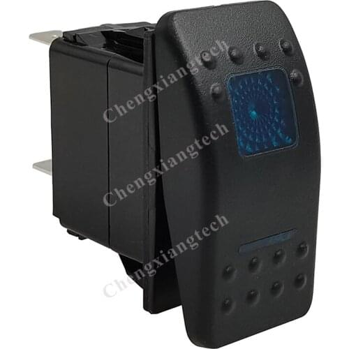 Car Boat 5Pin SPST On Off Rocker Switch 12V 20A 24V 10A Blue Led Light Bar Toggle Switch IP65 for Carling Jeep Narva Truck 4X4