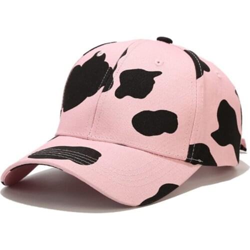 Zebra Striped Cow Animal Print Baseball Cap Harajuku Adjustable Trucker Dad Hat