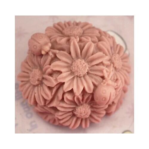 C162 soap mold/handmade soap mold/silicone mold/soap die/silica gel soap die sunflower