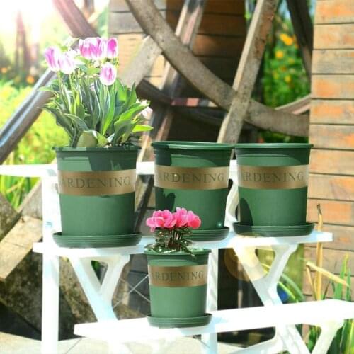 Gallon Flower Pot Green Radish Plants Vegetables Vase Plastics Home Chunky Fairy Decoration Garden Ornaments Flowerpots Lar F9X8