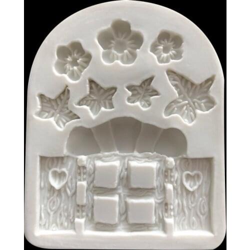 Flower Leaf Cake Decoration DIY Chocolate Clay Silicone Decorative Mold 15-609