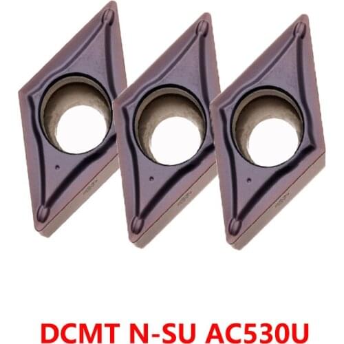 DCMT070202 DCMT070204 DCMT11T302 DCMT11T304 DCMT11T308 N-SU AC530U Turning Tool CNC Carbide Inserts Lathe Cutter 100% Original