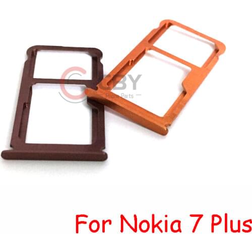 For Nokia 7 Plus 7+ Sim Card Tray Holder Socket SD Slot Repalcement Part
