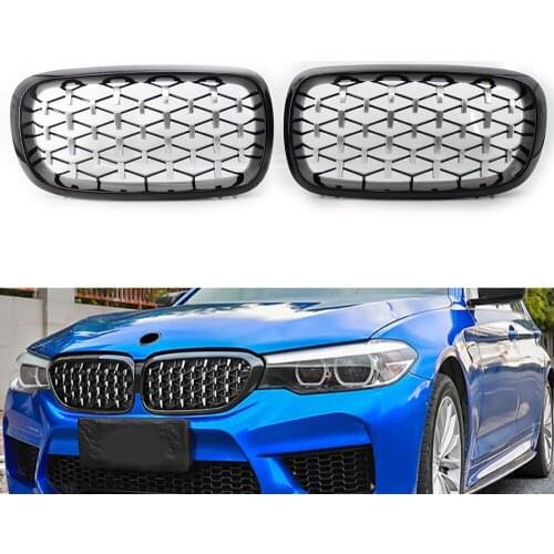 Grills For BMW X5 F15 2014 2015 2016 Racing Grills Car Front Hood Kidney Grille Decoration Glossy Black