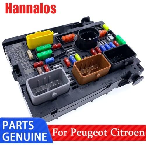 Fuse box assembly For Peugeot Berlingo Partner 308 408 607 Expert Jumy Citroen C4 BSM R04 9807028780 9664706180 9675878280