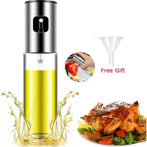 Kitchen Accessories Cooking Oil Spray Bottle Leak-proof Glass Oil Bottle Honey Ketchup Sauce Bottle Olive Oil Dispenser Barbecue