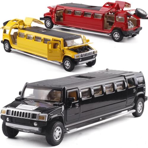1:32 Scale Limousine Luxury Alloy Metal Diecast Car Model Pull Back Toys With Sound Light Car Collection Gifts