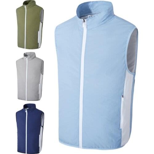 Trendy USB Fan Cooling Vest 3 Speeds Quick Drying Sleeveless Cooling Coat USB Fan Air Conditioning Jacket Clothes Beachwear