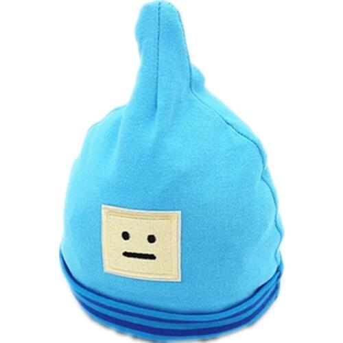 Cartoon Anime cute Smile Robot Block game machine Plush Cotton knitting winter Warm hat Children baby Cosplay stripe Cap Beanies